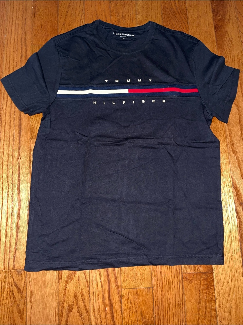 Tommy Hilfiger Black Logo Crew Tee